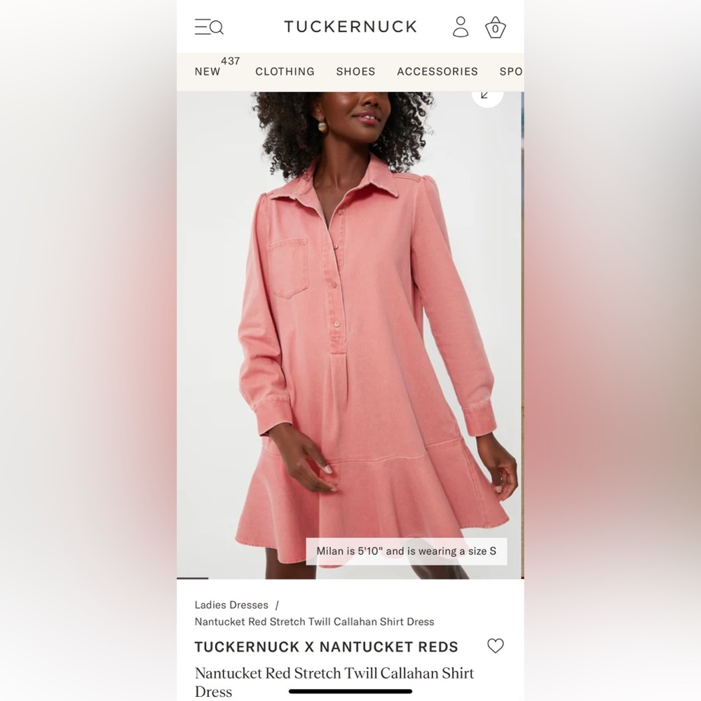 Tuckernuck Callahan dress Nantucket red
